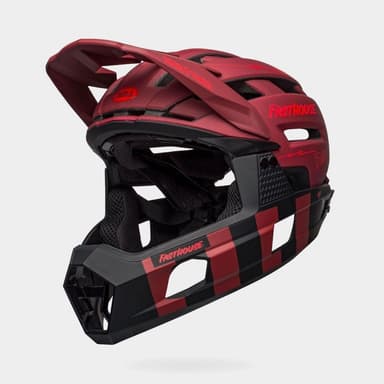 Bell Super Air R MIPS Fasthouse Matte Red/Black, Cykelhjälm Röd S
