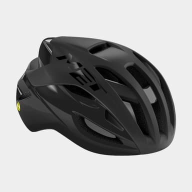 Met Rivale MIPS Black/Matt Glossy, Cykelhjälm Svart M