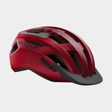 Met Allroad Red Black/Matt, Cykelhjälm Röd S