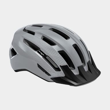 Met Downtown MIPS Grey/Glossy, Cykelhjälm Grå M