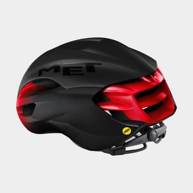 Met Manta MIPS Black Red/Matt Glossy, Cykelhjälm Svart S