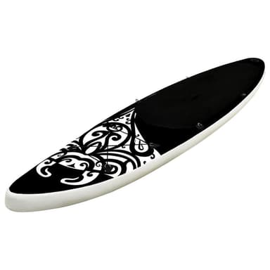 vidaXL SUP-bräda uppblåsbar 305x76x15 cm svart
