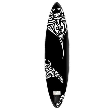 vidaXL SUP-bräda uppblåsbar 305x76x15 cm svart