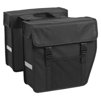 vidaXL Dubbel cykelväska 27 L svart