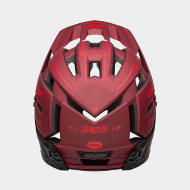 Bell Super Air R MIPS Fasthouse Matte Red/Black, Cykelhjälm Röd S