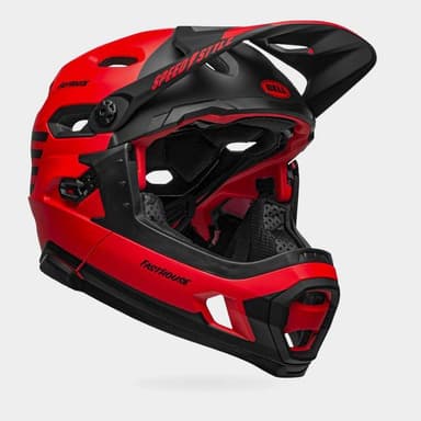 Bell Super DH Spherical MIPS Fasthouse Matte Red/Black, Cykelhjälm Röd S