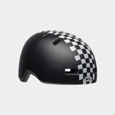 Bell Lil Ripper Matte Black/White Checkers, Cykelhjälm Svart Toddler