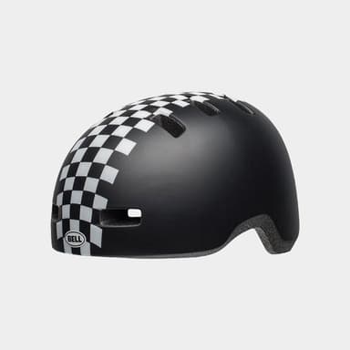Bell Lil Ripper Matte Black/White Checkers, Cykelhjälm Svart Toddler