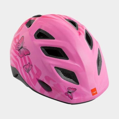 Met Elfo Pink Butterflies/Glossy, Cykelhjälm Rosa Onesize