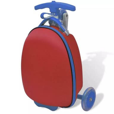 vidaXL Sparkcykel med väska för barn röd