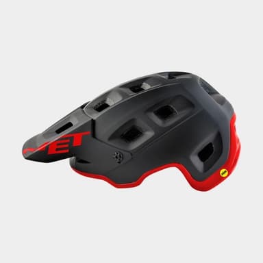 Met Terranova MIPS Black Red/Matt Glossy, Cykelhjälm Svart S