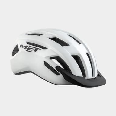 Met Allroad White/Matt, Cykelhjälm Vit S