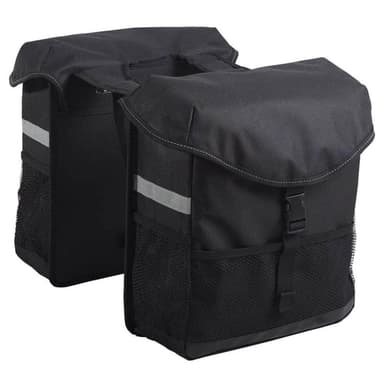 vidaXL Dubbel cykelväska 19 L svart