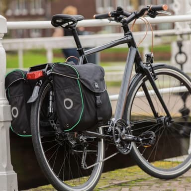 vidaXL Cykelväska 19 L svart och grön