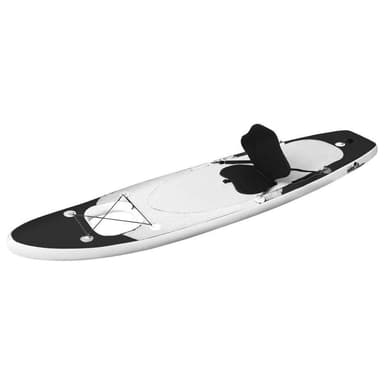 vidaXL Upplåsbar SUP-bräda set svart 330x76x10cm