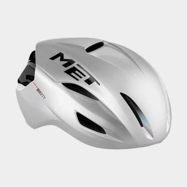 Met Manta MIPS White Holographic/Glossy, Cykelhjälm Vit S