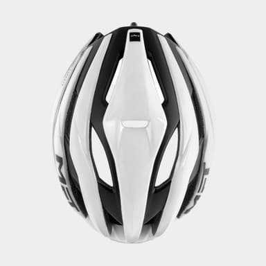 Met Trenta MIPS White Black/Matt Glossy, Cykelhjälm Vit Large