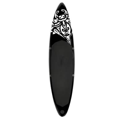 vidaXL SUP-bräda uppblåsbar 305x76x15 cm svart