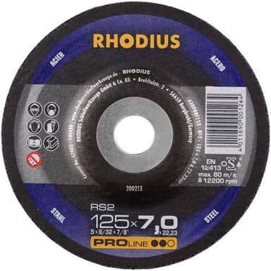 Skrubbskiva bockad 180 mm 22.23 mm Rhodius RS2 200253 1