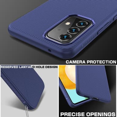 SKALO Samsung A53 5G Twill TPU skal - Blå