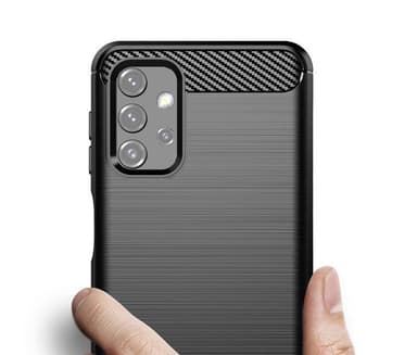 SKALO Samsung A32 5G Armor Carbon Stöttåligt TPU-skal - Röd