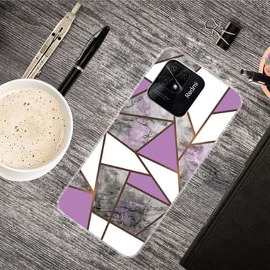 SKALO Xiaomi Redmi 10C Marmor TPU-skal - Motiv 11
