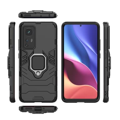 SKALO Xiaomi 12 Armor Hybrid Metallring skal - Svart