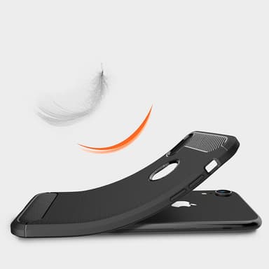SKALO iPhone XR Armor Carbon Stöttåligt TPU-skal - Blå