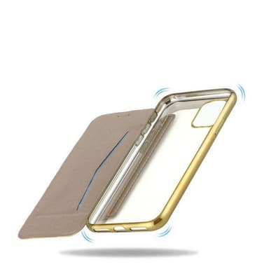 SKALO iPhone 11 Pro Max Plånboksfodral TPU Ultraslim design - Guld