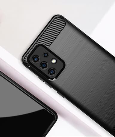 SKALO Samsung A52/A52s Armor Carbon Stöttåligt TPU-skal - Blå