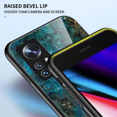 SKALO Xiaomi 12 Marmor Härdat Glas TPU-skal - Motiv 6