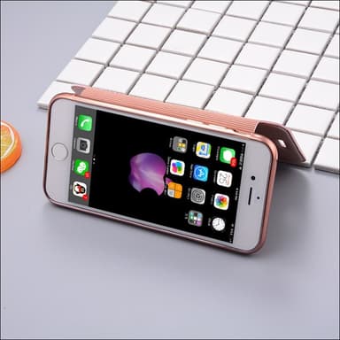 SKALO iPhone 7/8 Plånboksfodral TPU Ultraslim design - Silver