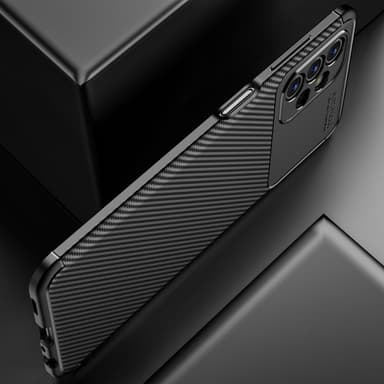 SKALO Samsung A13 4G Carbon Fiber TPU-skal - Blå