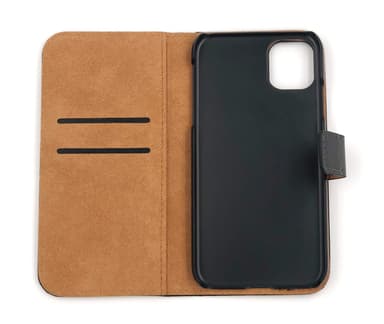 SKALO iPhone 11 Pro Max Plånboksfodral Äkta Skinn - Gul