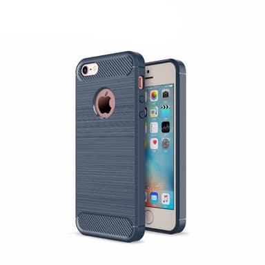 SKALO iPhone 5/5S/SE(1:a gen) Armor Carbon Stöttåligt TPU-skal - Grå