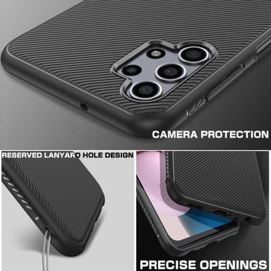 SKALO Samsung A13 4G Twill TPU skal - Svart