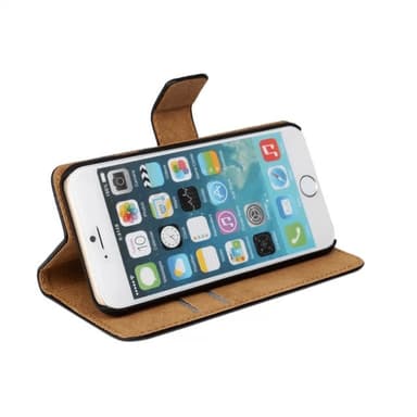 SKALO iPhone 6/6S Plånboksfodral Äkta Skinn - Vit