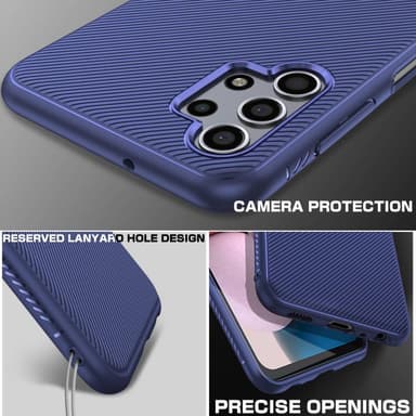 SKALO Samsung A13 4G Twill TPU skal - Blå
