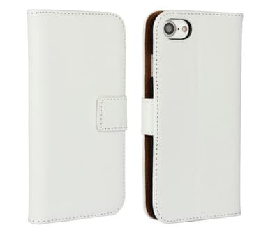 SKALO iPhone SE (2020/2022) Plånboksfodral Äkta Skinn - Svart