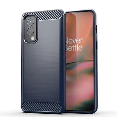 SKALO OnePlus Nord 2 Armor Carbon Stöttåligt TPU-skal - Grå