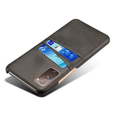 SKALO Samsung S20 FE PU-Läder Korthållare Skal - Svart