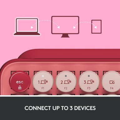 Logitech Pop Keys Wireless tangentbord (Heartbreak Rose)