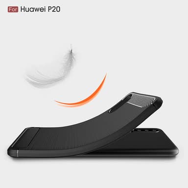 SKALO Huawei P20 Armor Carbon Stöttåligt TPU-skal - Blå