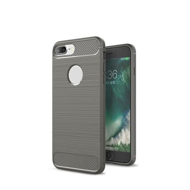 SKALO iPhone 7/8 Plus Armor Carbon Stöttåligt TPU-skal - Röd