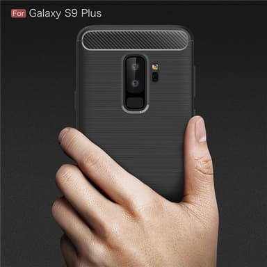 SKALO Samsung S9 Plus Armor Carbon Stöttåligt TPU-skal - Röd