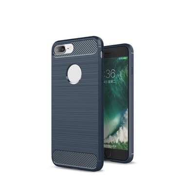 SKALO iPhone 7/8 Plus Armor Carbon Stöttåligt TPU-skal - Röd