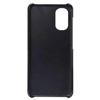 SKALO Motorola Moto E32/E32s PU-Läder Korthållare Skal - Svart