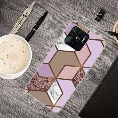 SKALO Xiaomi Redmi 10C Marmor TPU-skal - Motiv 8