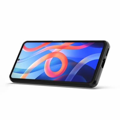 SKALO Xiaomi Redmi Note 11 Pro Armor Hybrid Metallring skal - Svart
