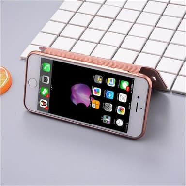 SKALO iPhone SE (2020/2022) Plånboksfodral TPU Ultraslim design - Silver